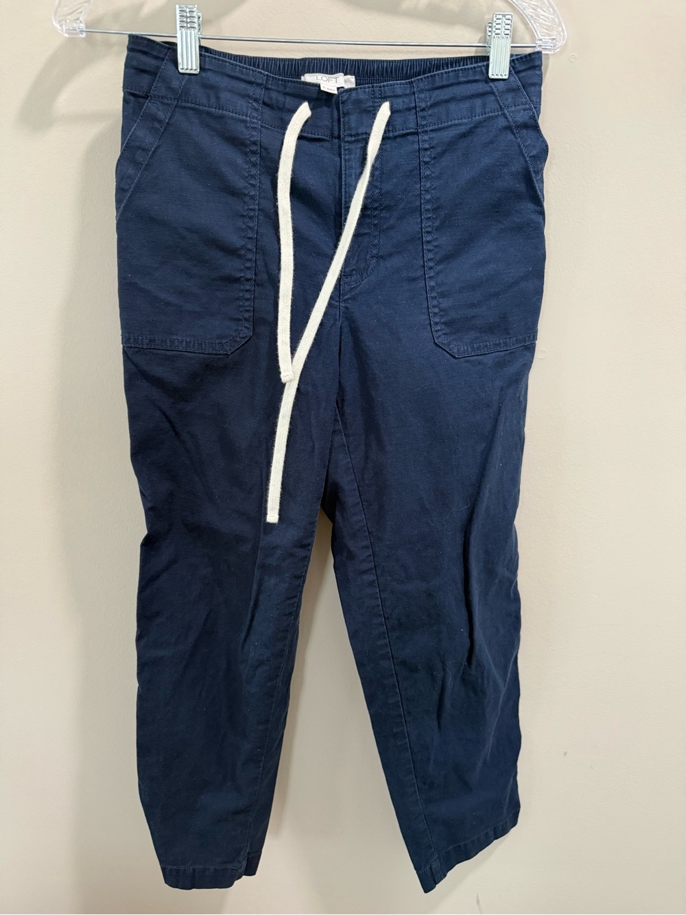 Woman’s Loft Navy Drawstring Casual Pants